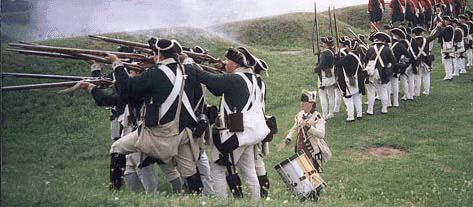New Jersey Volunteers firing line